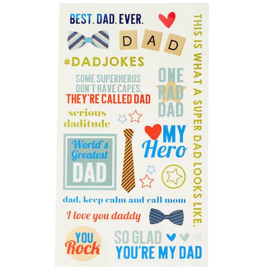 12 Pack: Dad Stickers by Recollections&#x2122;